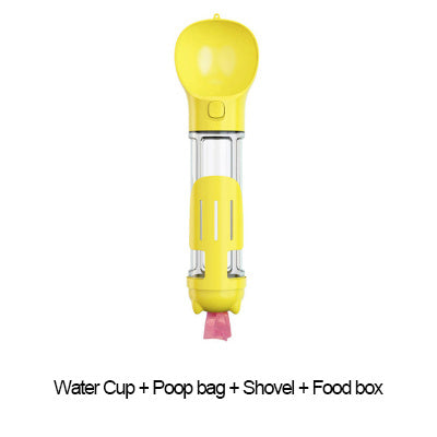 300 500ml Portable Multifunction Dog Water Bottle Food Feeder For