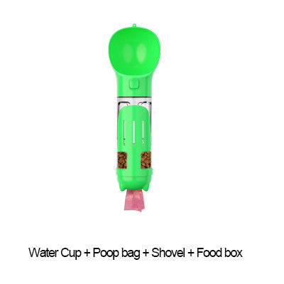 300 500ml Portable Multifunction Dog Water Bottle Food Feeder For