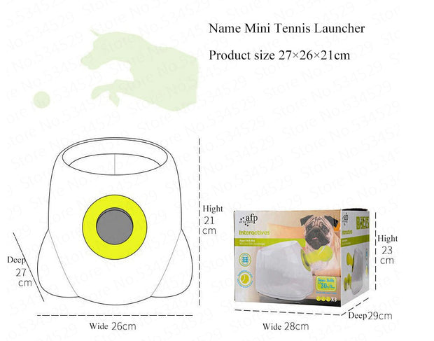 Automatic Dog Ball Launcher - Interactive Fetch Training Toy for Active Dogs