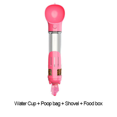 300 500ml Portable Multifunction Dog Water Bottle Food Feeder For