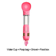 3-in-1 Portable Dog Water Bottle & Food Feeder - 300/500ml Travel Bowl