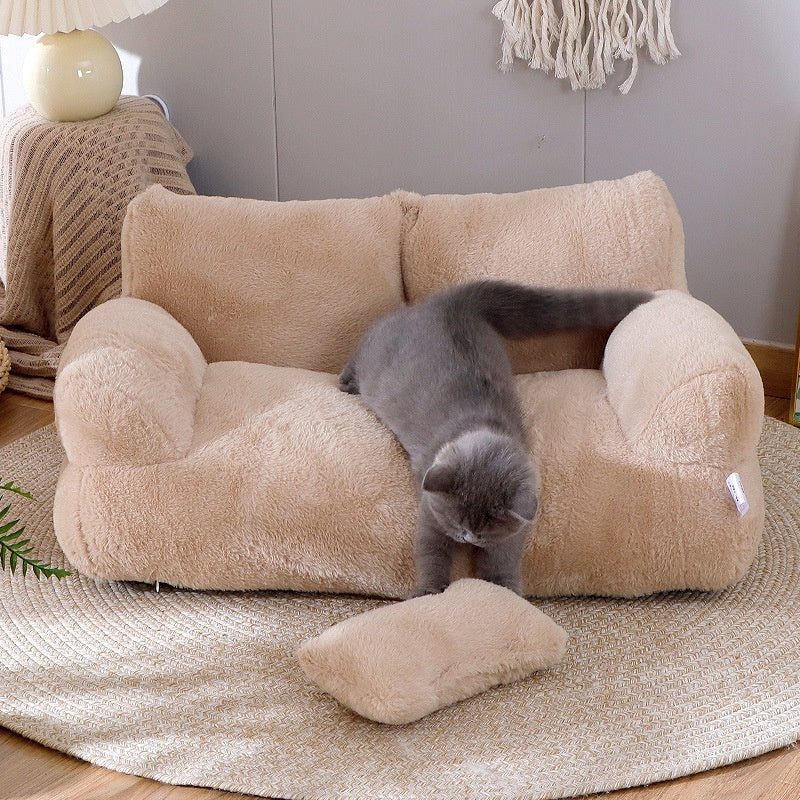 Luxury Cat Bed Sofa Winter Warm Cat Nest Pet Bed For Small Medium Dogs