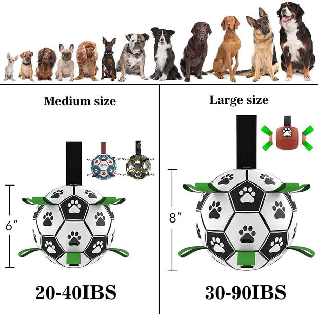 Interactive Dog Football - Soccer Ball Training Toy for Large Dogs