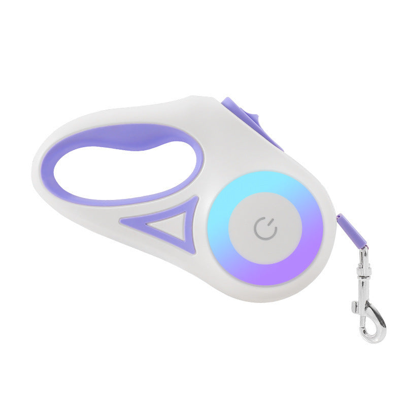 Dog Retractable Leash with Spotlight and Traction Rope