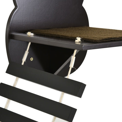 PawHut Wall-Mounted Cat Shelves - Ergonomic Curved Platform Climbing Tree