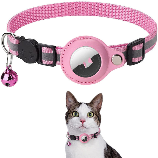 Waterproof AirTag Collar Holder - Reflective Pet Tracker Case for Dogs & Cats