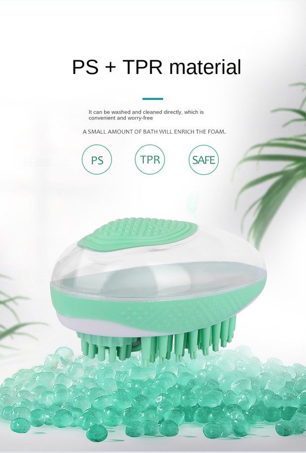 2-in-1 Pet SPA Bath Brush - Silicone Massage Comb for Dogs & Cats