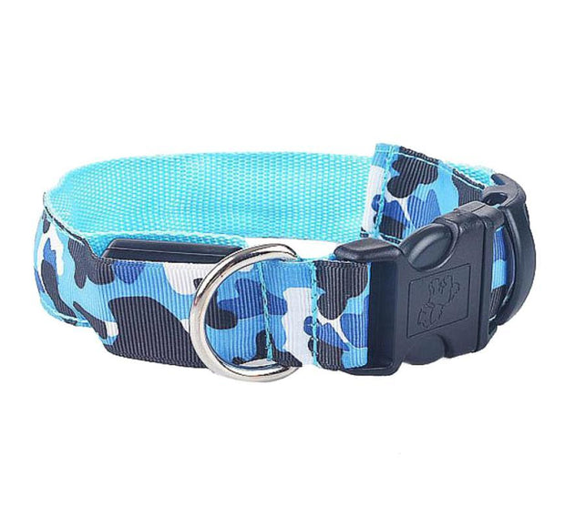 LED Camouflage Dog Collar - Night Safety Luminous Pet Collar