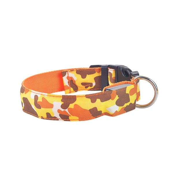 LED Camouflage Dog Collar - Night Safety Luminous Pet Collar
