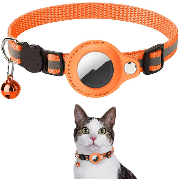 Waterproof AirTag Collar Holder - Reflective Pet Tracker Case for Dogs & Cats
