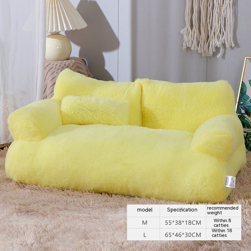 Luxury Cat Bed Sofa Winter Warm Cat Nest Pet Bed For Small Medium Dogs