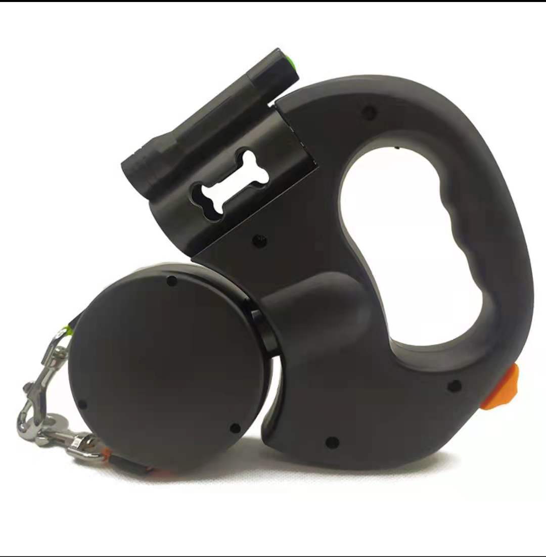Retractable Dog Leash For Small Dogs Reflective Dual Pet Leash Lead 360