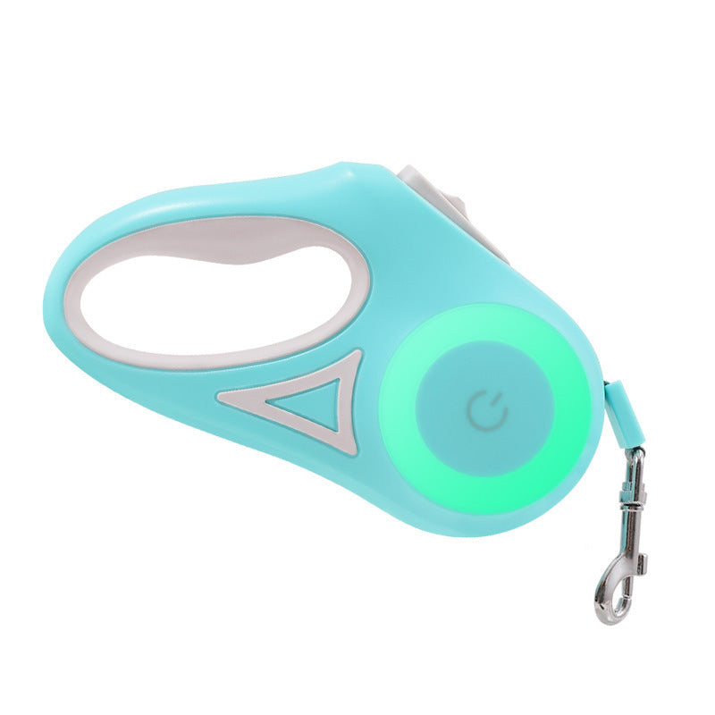 Dog Retractable Leash with Spotlight and Traction Rope