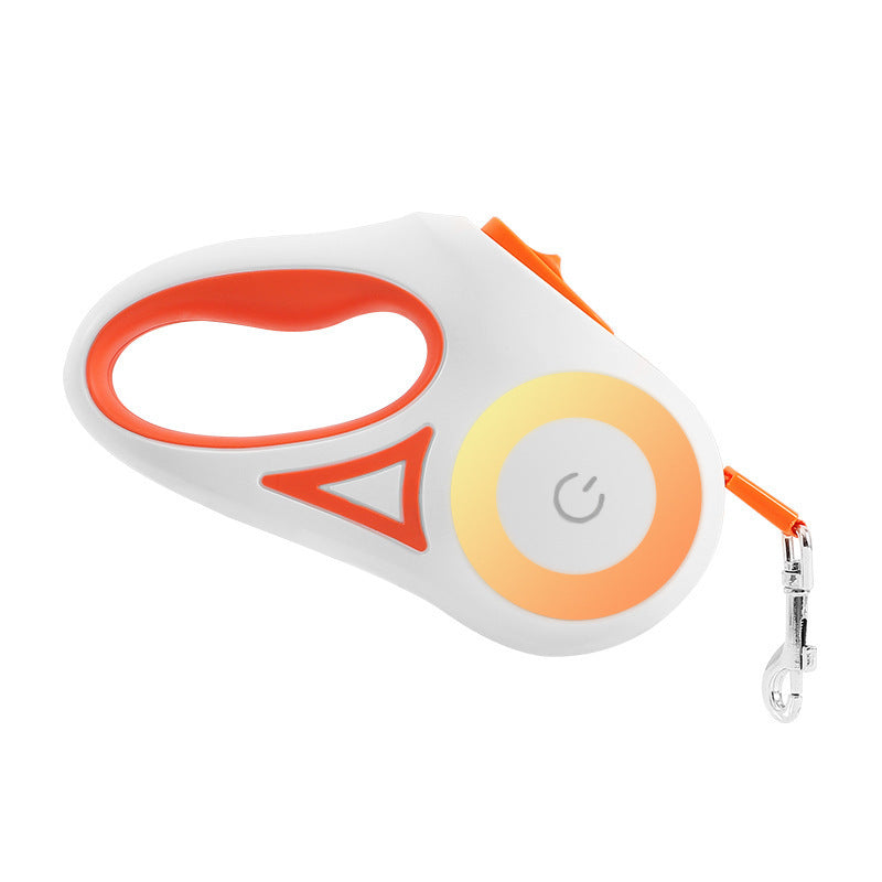 Dog Retractable Leash with Spotlight and Traction Rope