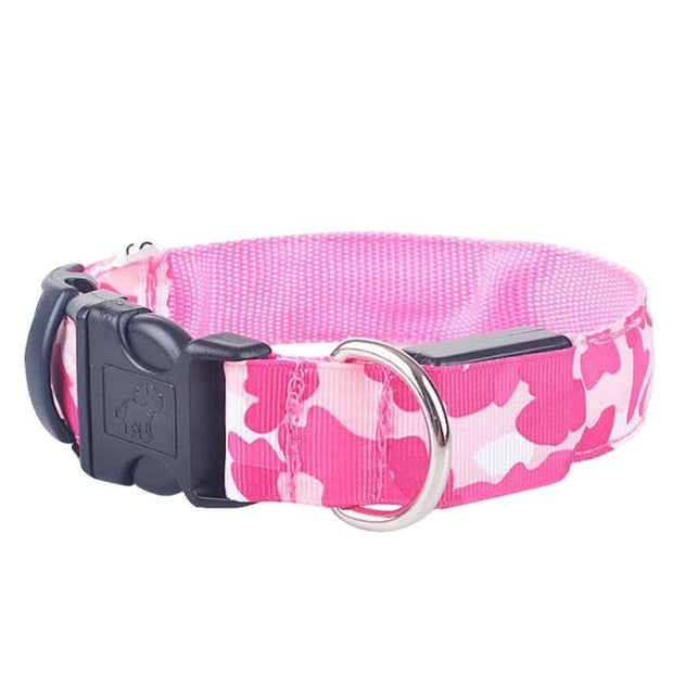 LED Camouflage Dog Collar - Night Safety Luminous Pet Collar