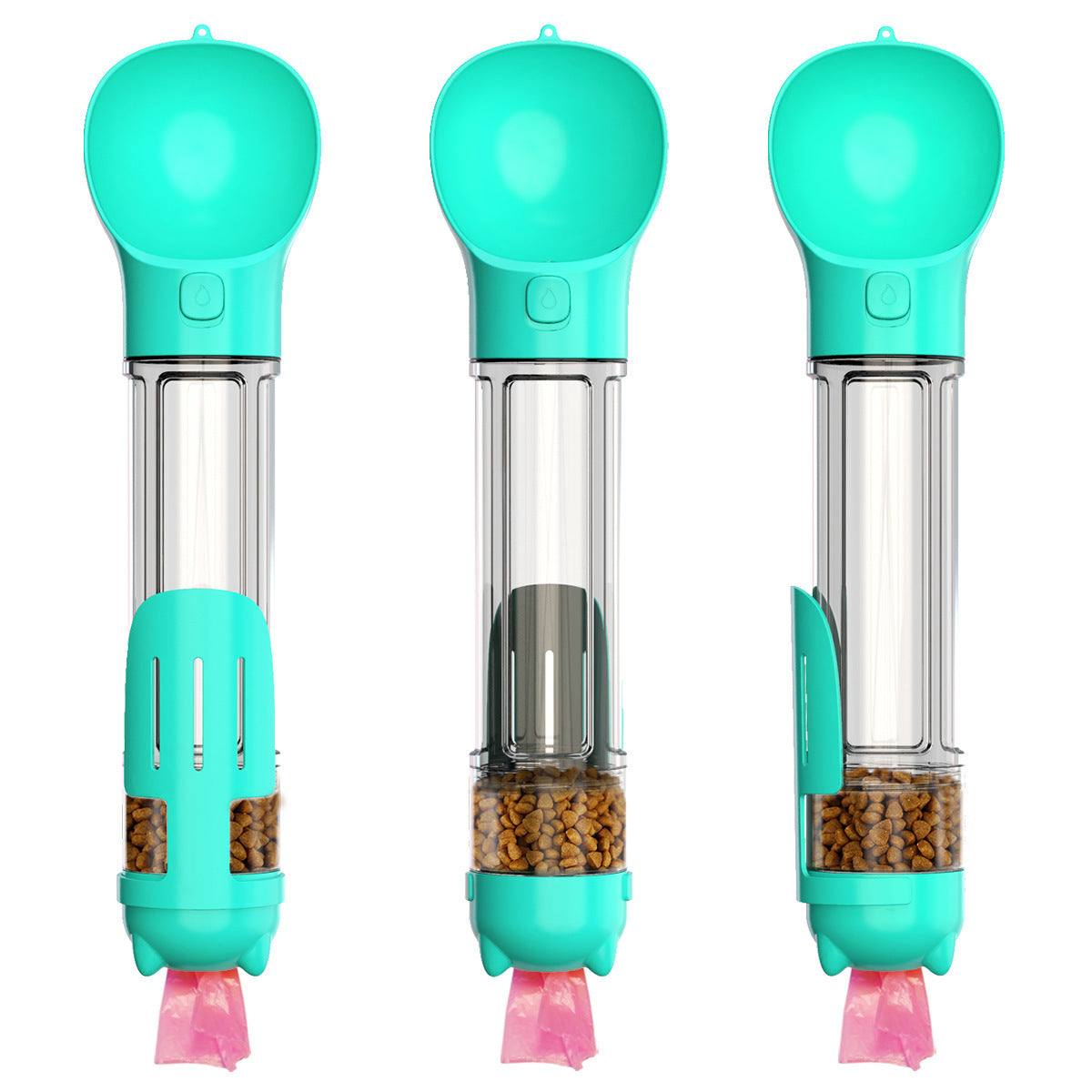 300 500ml Portable Multifunction Dog Water Bottle Food Feeder For