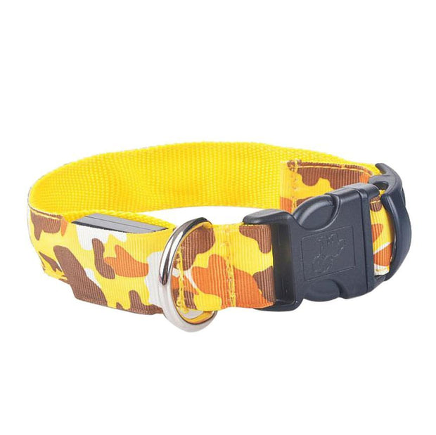 LED Camouflage Dog Collar - Night Safety Luminous Pet Collar