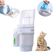 Wide Cat Litter Scoop with Refill Bags - Large Litter Box Shovel