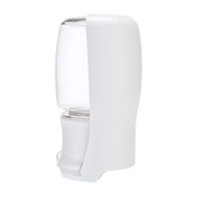 Foldable pet water bottle 350ml in white for dogs travel and walks