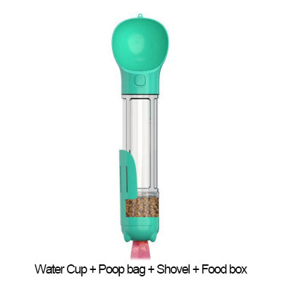 300 500ml Portable Multifunction Dog Water Bottle Food Feeder For