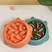 Anti-Choking Slow Feeder Bowl for Dogs & Cats - Puzzle Feeding Dish