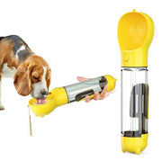 3-in-1 Portable Dog Water Bottle & Food Feeder - 300/500ml Travel Bowl