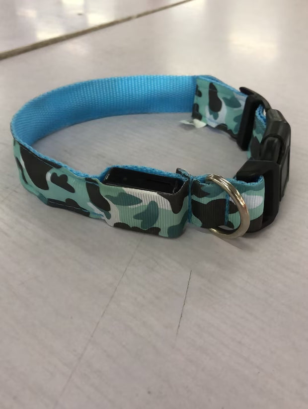 LED Camouflage Dog Collar - Night Safety Luminous Pet Collar