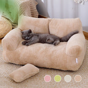 Luxury Cat Bed Sofa - Premium Winter Warm Pet Nest for Cats & Small Dogs