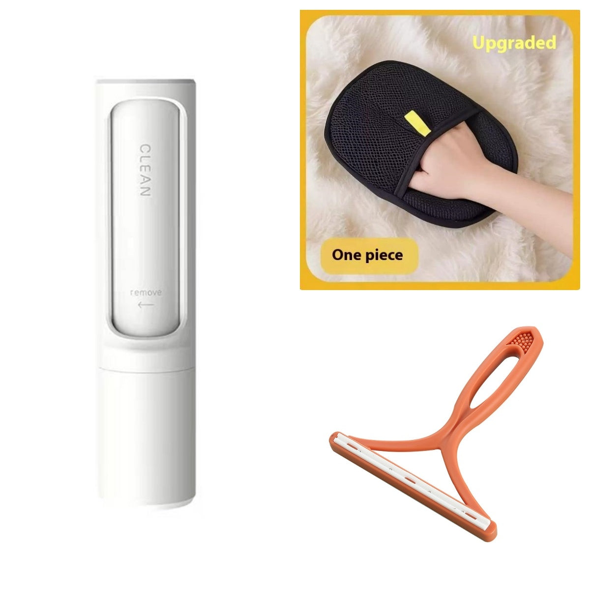 2-1 Reusable Portable Roller Pet Hair Remover Brush