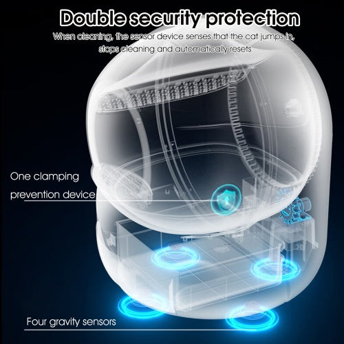 Smart Automatic Cat Litter Box,Automatic Scooping And Odor Removal,