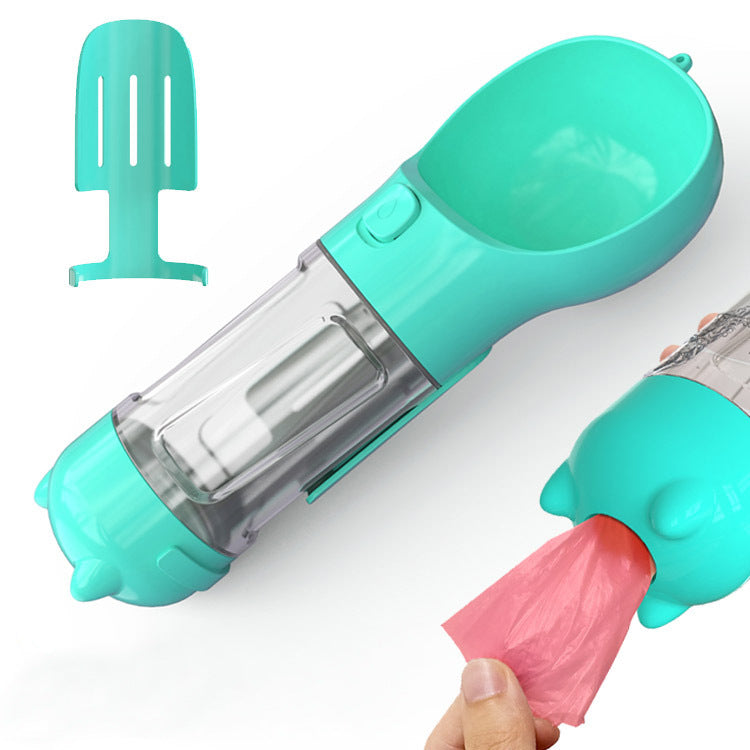 300 500ml Portable Multifunction Dog Water Bottle Food Feeder For