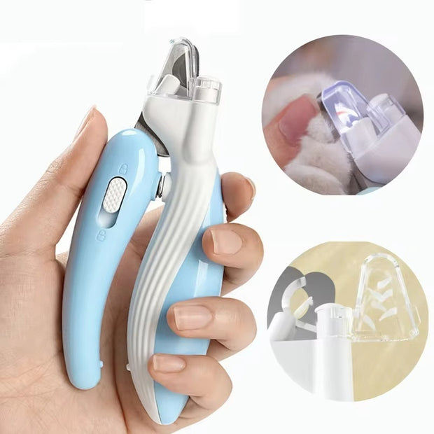 LED Electric Pet Nail Clippers - Professional Grooming Tool with Built-in Light