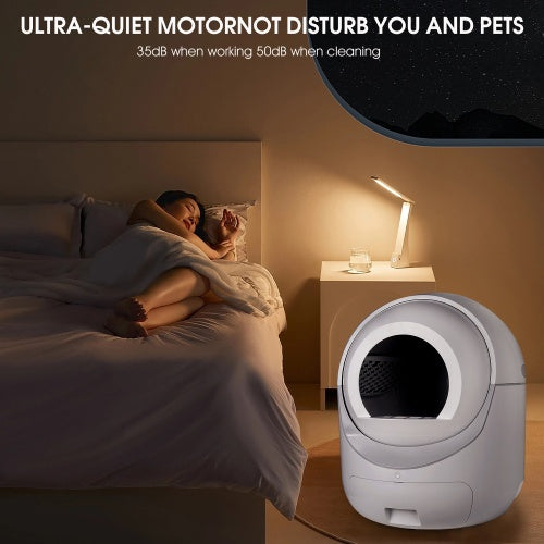 Smart Automatic Cat Litter Box,Automatic Scooping And Odor Removal,