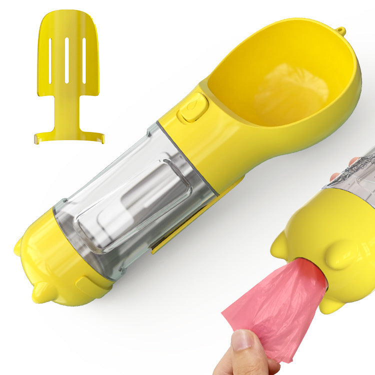 300 500ml Portable Multifunction Dog Water Bottle Food Feeder For